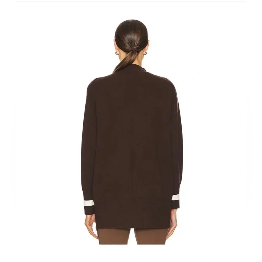 Varley Ravi Relaxed Longline Jacket Cardigan Coffee Bean Brown Size small - Picture 4 of 13
